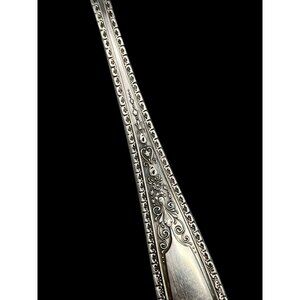 Vtg Oneida Carlton Silver Plate Cold Meat Serving Fork 8 inch Table Decor